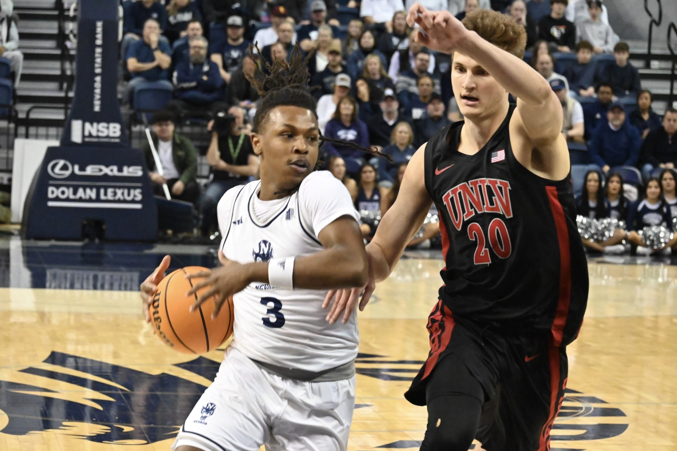 Nevada Men’s Basketball beats UNLV 71-65, snapping three-game losing streak